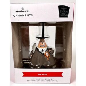 Nightmare Before Christmas MAYOR Disney Hallmark Christmas Ornament Double Sided